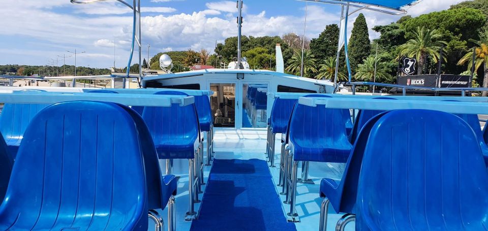 Pula:FANTASTIC DOLPHIN SUNSET TOUR,DINNER & DRINKS( BRIJUNI) - Boat Features and Amenities