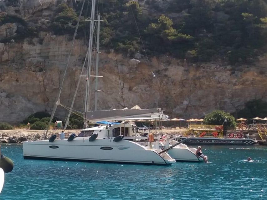 Rhodes: Sailing Catamaran Day Cruise With Food and Drinks - Inclusions and Exclusions