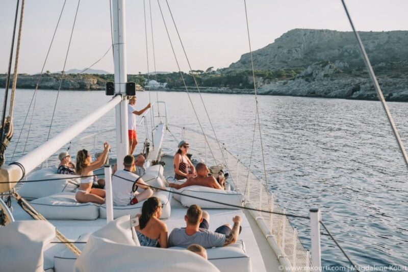 Rhodes: Sunset Cruise W/ Gourmet Buffet, Drinks & Live Music - Dining and Beverages
