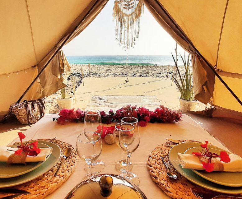 Romantic Sunset Experience With Glamping Gold Pack - Gourmet Dinner Options