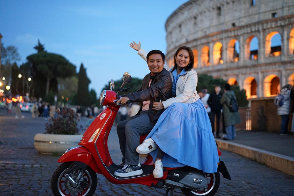 Rome: City Highlights Nighttime Vespa Tour W/ Aperol Spritz - Booking Your Tour