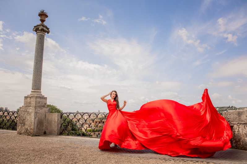 Rome: Flying Dress Photoshoot at Pincio and Villa Borghese - Booking Process