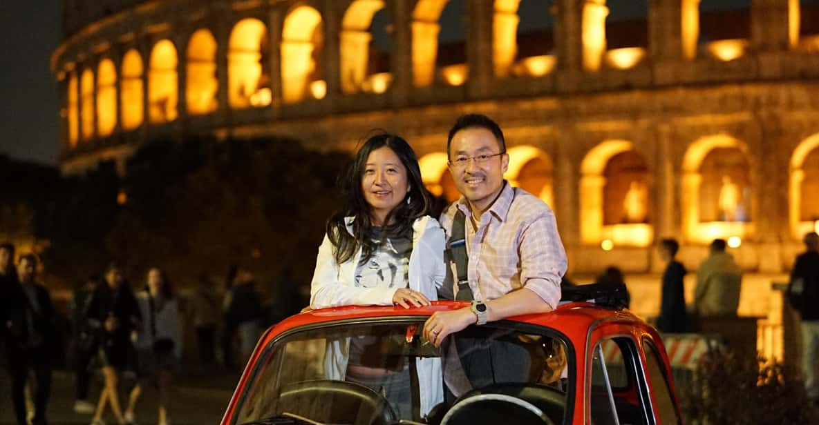 Rome: Night Tour in a Vintage Fiat 500 With Aperol Spritz - Highlights of the Tour