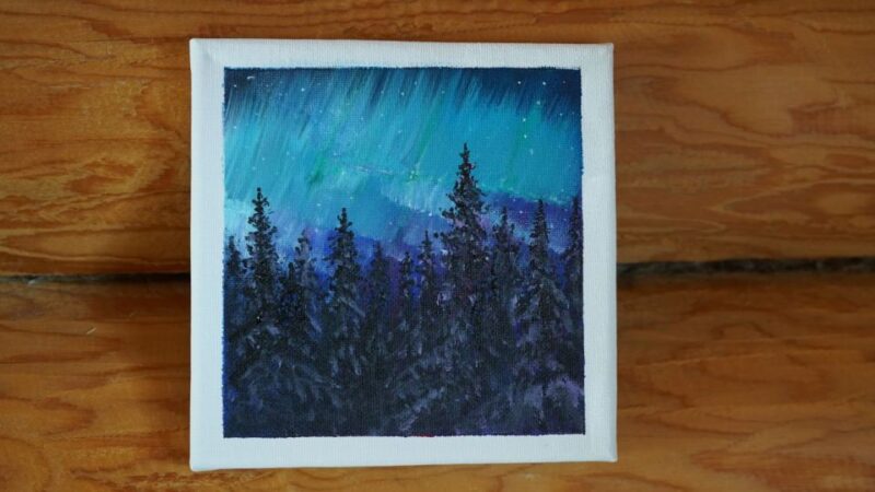 Rovaniemi: Workshop - Aurora Painting - Included Amenities