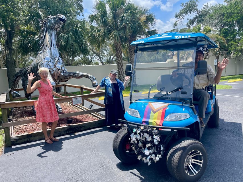 Saint Augustine Outdoor Art Tour by Electric Golf Cart - Tour Details