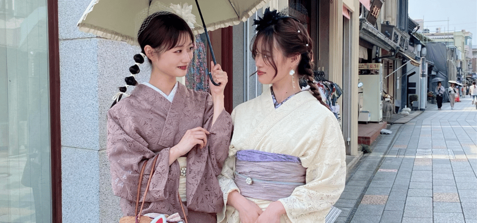 Saitama : Kimono Rental in Kawagoe Provided by RikaWafuku - Dressing and Styling Options