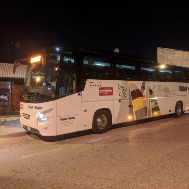 San Benedetto: BUS Transfer To/From Rome - Onboard Experience