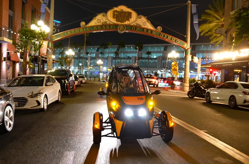 San Diego: Coronado Island Electric GoCar Night Tour - Tour Features and Inclusions