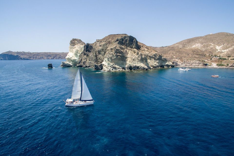 Santorini Caldera: Sunset Sailing Cruise With Meal - Transportation and Pickup