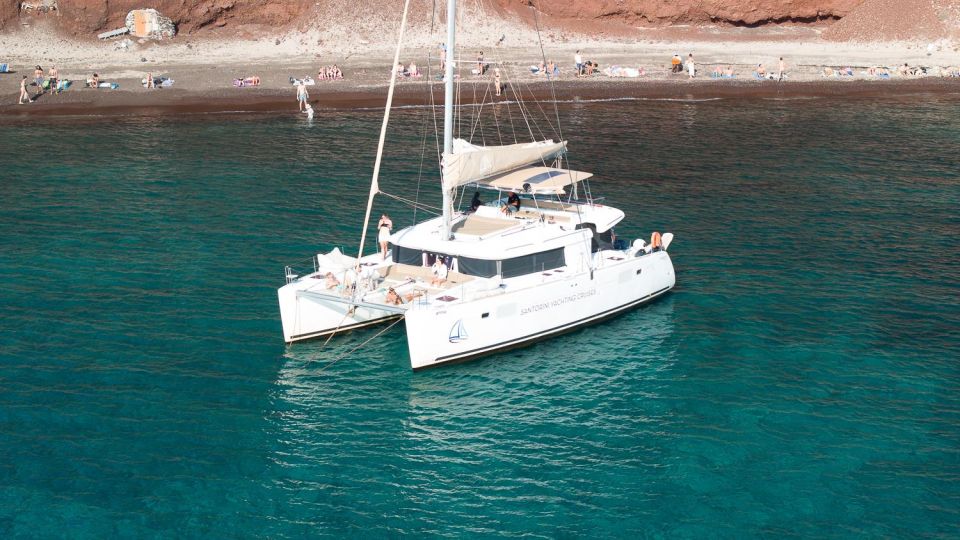 Santorini Catamaran Day Cruise: Lunch, Drinks and Transfers - Included Amenities