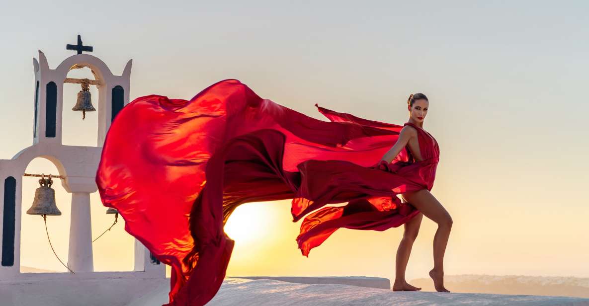 Santorini: Flying Dress © Photoshoot Express Package - Dress Selection Process