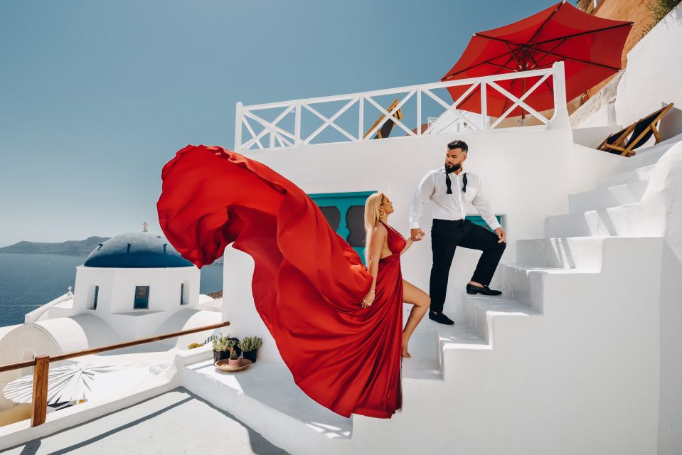 Santorini: Private Flying Dress Photoshoot Experience - Professional Photography Services