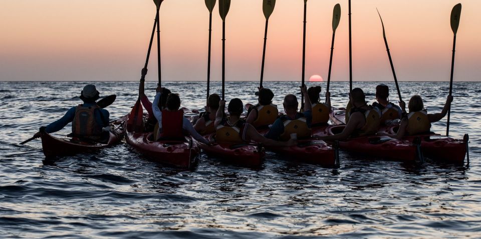 Santorini: Sunset Sea Kayak With Light Dinner - Detailed Itinerary