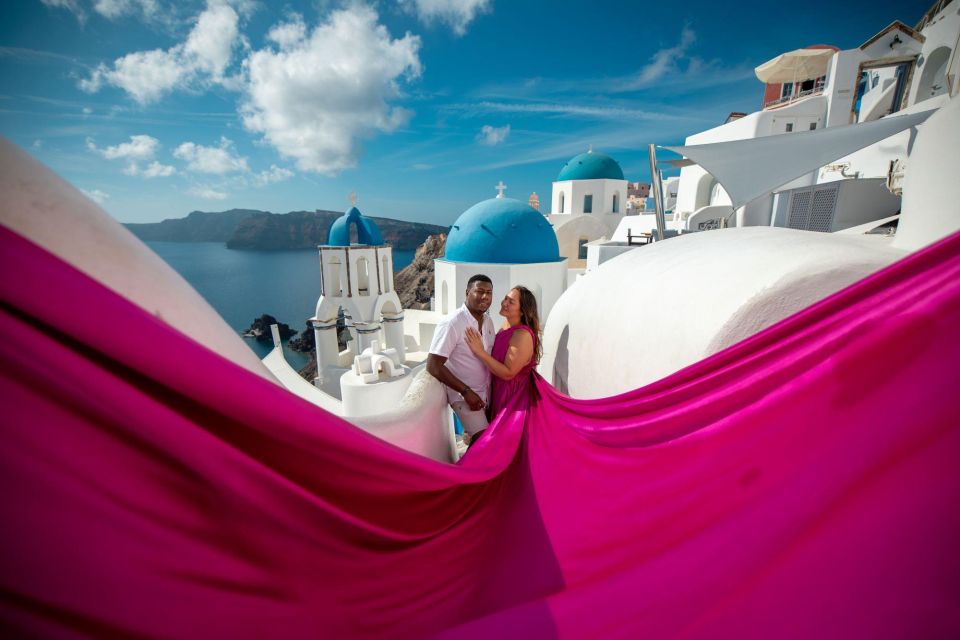 Santorini: Unique Flying Dress Photoshoot Experience - Meeting Point and Instructions