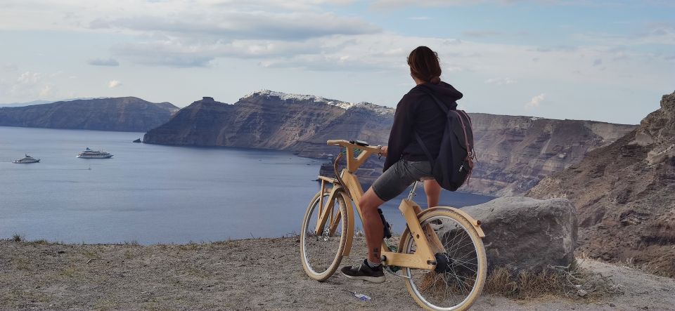 Santorinis Private Wooden E-Bike Tour With Lunch or Dinner - Unique Riding Experience