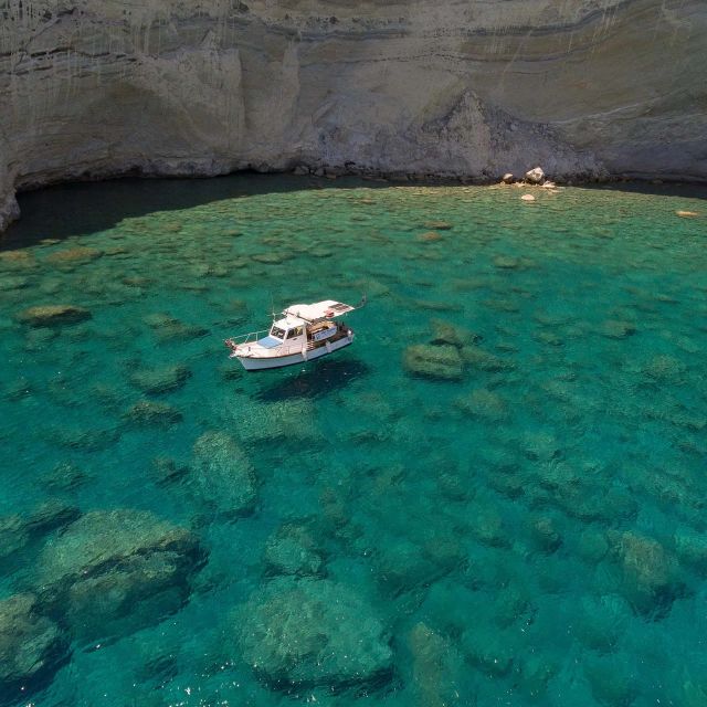 Semi Private Cruise – Morning Cruise Pollonia Polyaigos - Swimming in Emerald Waters
