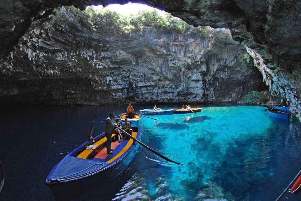 Shorex: Melissani Lake and Myrtos Beach With Swim Stop - Melissani Cave Visit