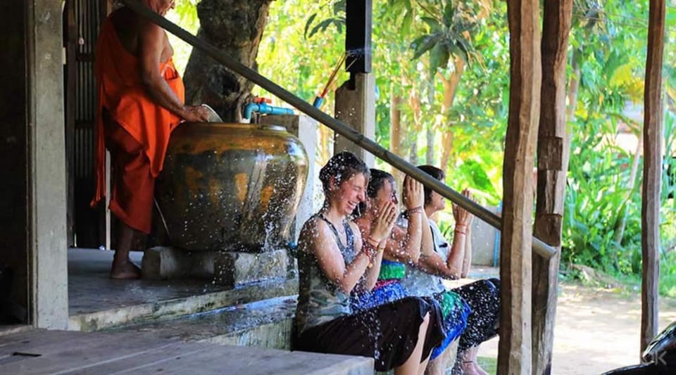 Siem Reap Cambodian Buddhist Water Blessing and Local Market - Itinerary Highlights