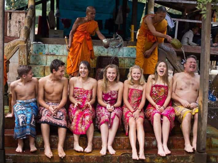 Siem Reap Cambodian Buddhist Water Blessing and Local Market - Significance of Water Blessing