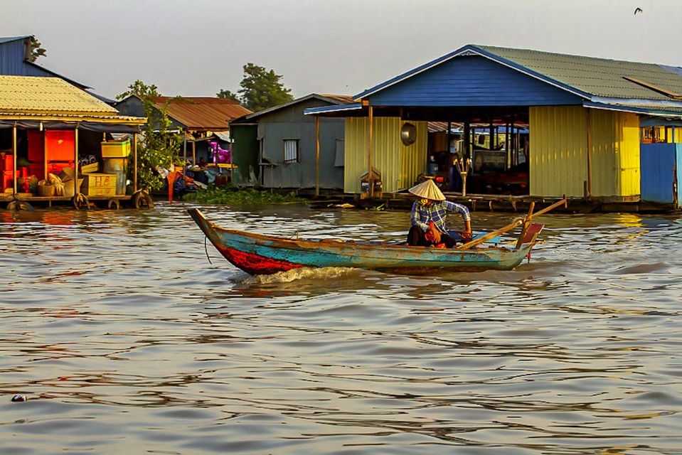 Siem Reap Floating Village Kampong Phluk Sun Set With Boat - Unique Highlights