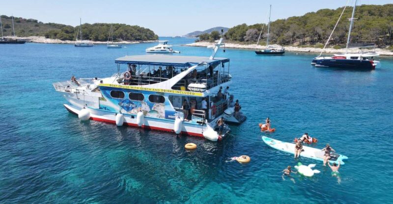 Split: Hvar, Brač, and Pakleni Cruise With Lunch and Drinks - Onboard Amenities and Activities