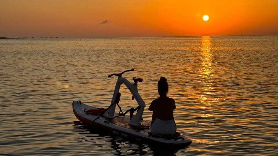 Stintino: Sunrise Excursion on a Water Bike in La Pelosa - Breakfast on the Water