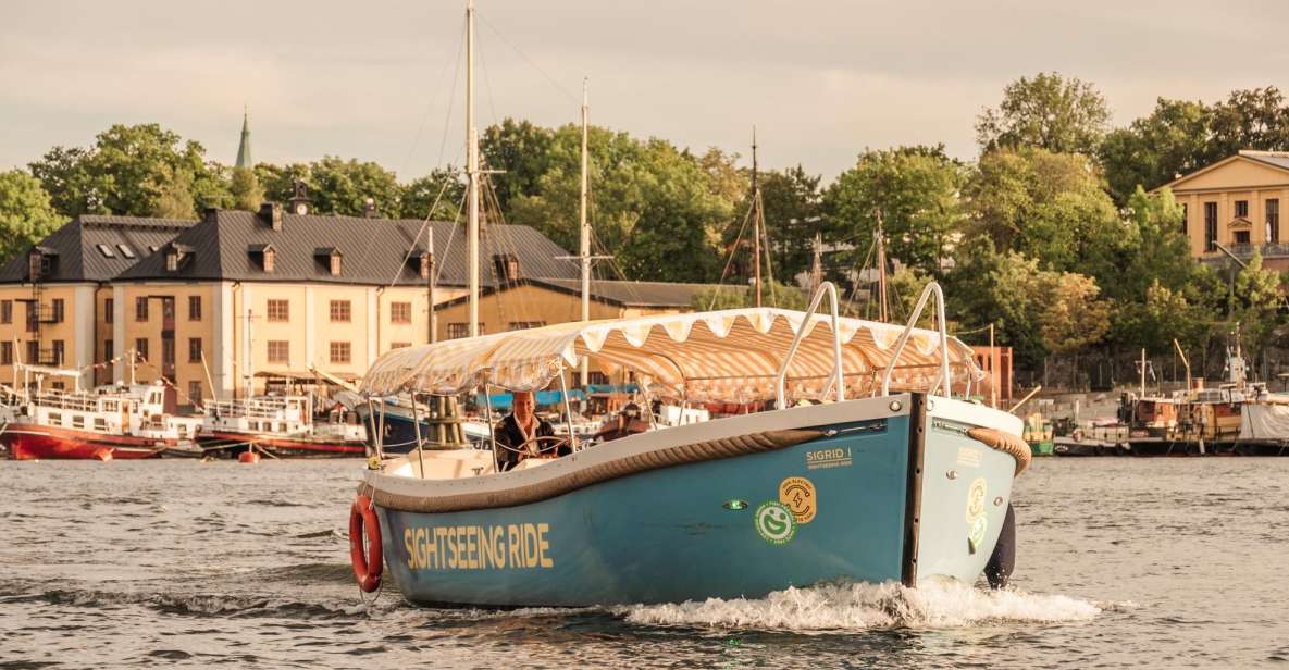 Stockholm: City Sightseeing Open Electric Boat Tour - Itinerary and Meeting Point