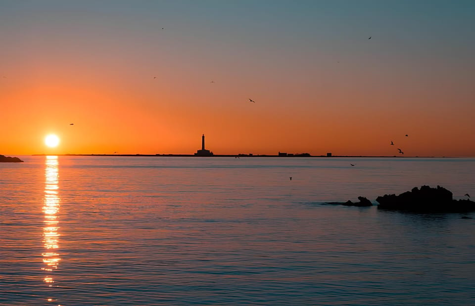 Sunset at the Island of S.Andrea Gallipoli - With Aperitif - Meeting Point