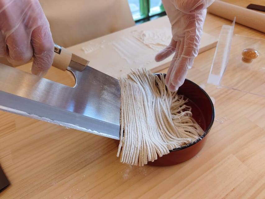 Tokyo Kappabashi : Soba Making Experience! The SOBAGIRI - Flow of the Experience