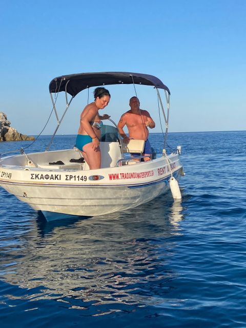 Traganou Beach: Small Boat Rental Without License - Experience and Itinerary