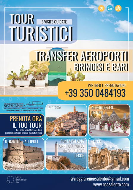 Transfer Service From Brindisi and Bari Airports - Experience and Highlights