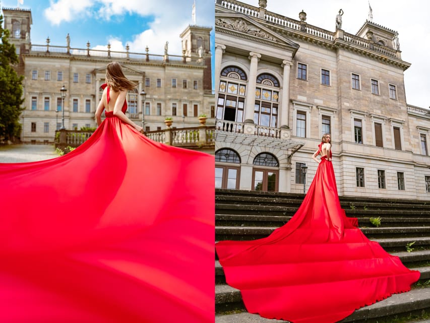 Unique Flying Dress Photo Shooting in Berlin - Creative Process