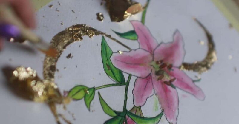 Watercolor Painting With Gold Leaf Workshop - Materials Included