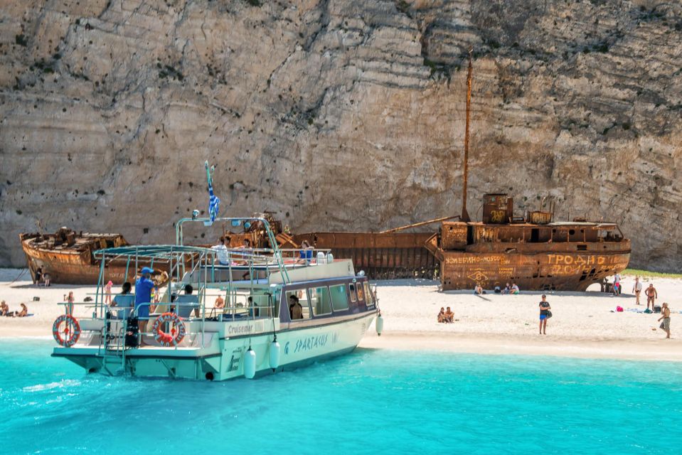 Zakynthos: Shipwreck Beach, Caves & White Beach By Boat - Shipwreck Beach Exploration