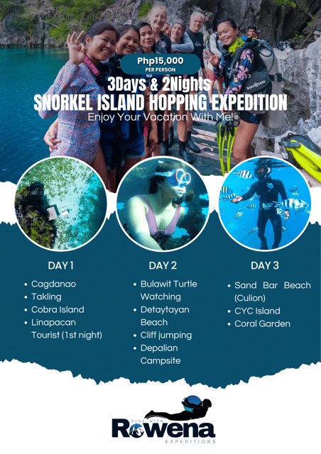 3DAYS AND 2NIGHTS SNORKEL ISLANDS HOPPING EXPEDITION - Expedition Overview