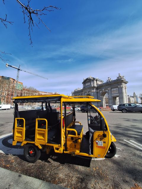 2-Hour Tuk Tuk Tour of the Best of Madrid With Audio Guide - Inclusions and Exclusions