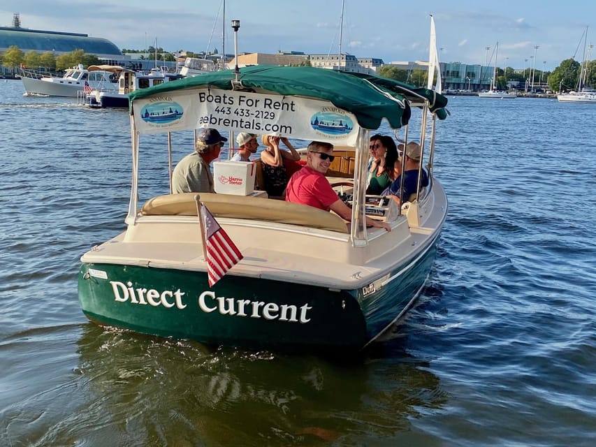 Annapolis: Electric Boat Rental - Duffy Sun Cruiser - 10ppl - Meeting Point