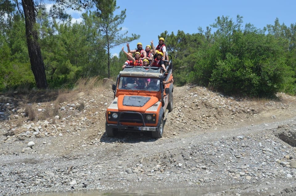 Antalya Combo Tour Rafting Jeep & Quad Safari and Zipline - Inclusions