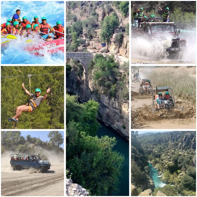 Antalya: Rafting Jeep Buggy&Quad Safari Zipline Canyon Visit - Language Support