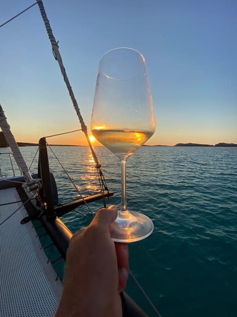 Aperitifs at Sunset on the Asinara Stintino Catamaran - Delicious Local Delicacies