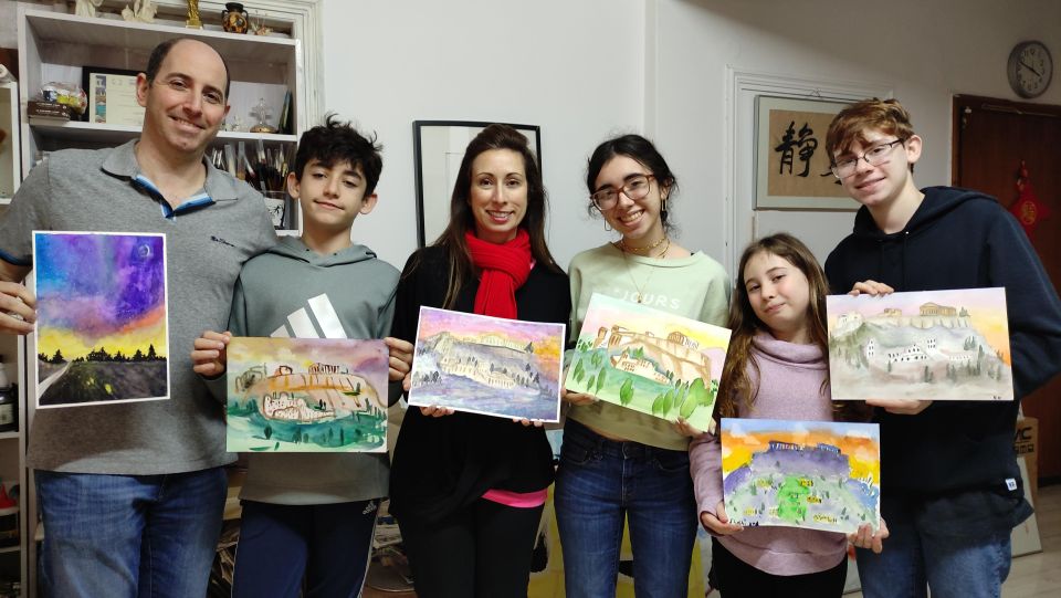 Athens: Watercolor Painting Workshop With Acropolis - Final Product