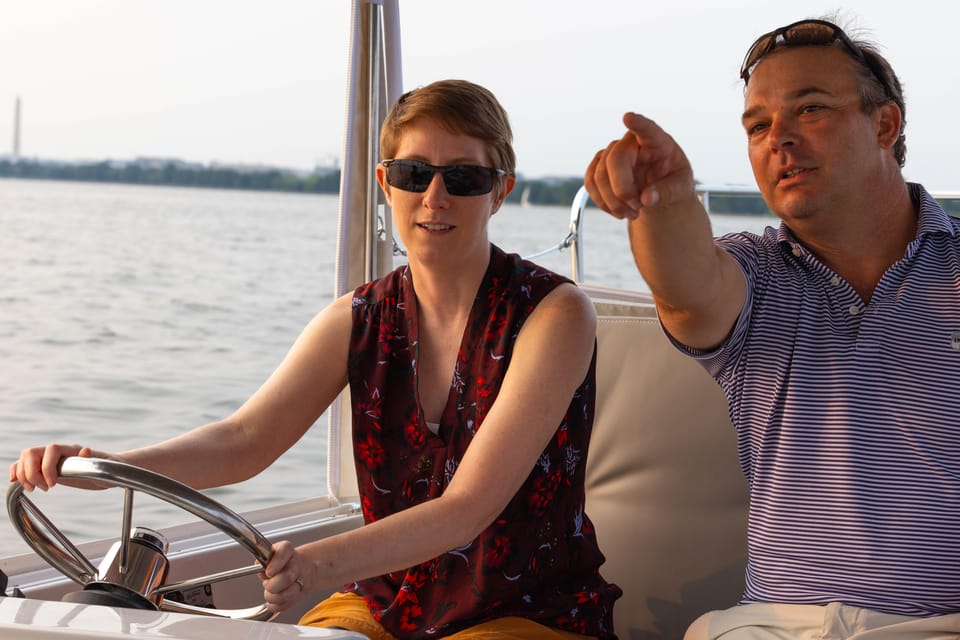 Baltimore; Duffy Sun Cruiser Electric Boat - Evening Rental - Exploring Baltimores Inner Harbor