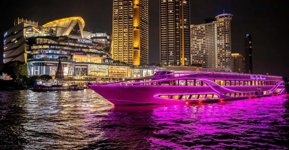 Bangkok: Luxury Dinner Cruise With Private Guide & Transfer - Live Entertainment