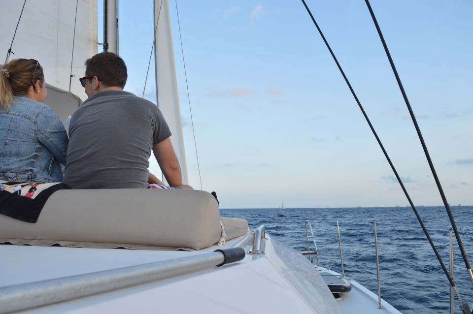 Barcelona: Private Catamaran Sailing With Drinks and Snacks - On-board Amenities