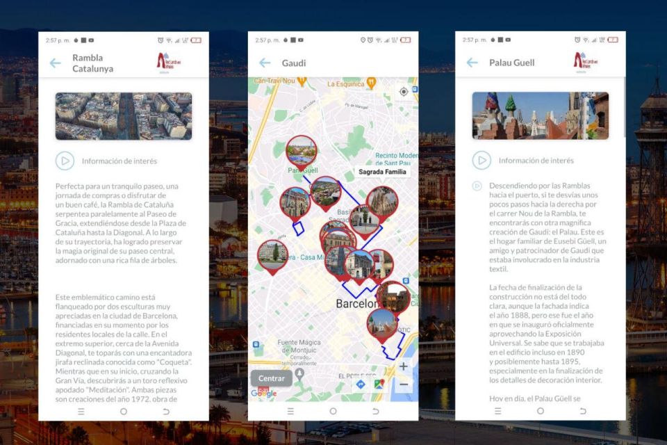 Barcelona Self-Guided Tour App With Multilingual Audio Guide - Points of Interest