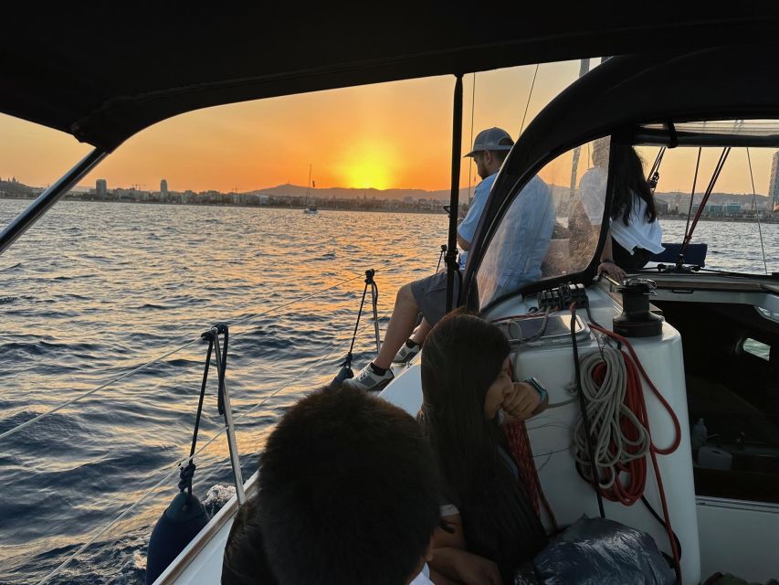 Barcelona: Sunset Sailboat Cruise With Open Bar - Itinerary