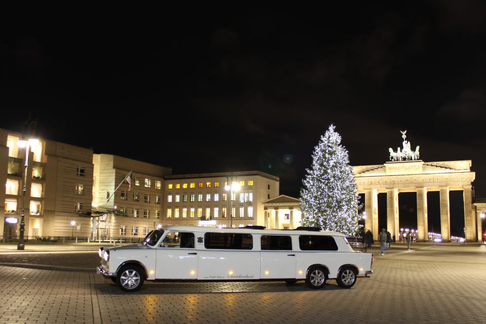 Berlin: 1.5-Hour Winter Lights Tour by Trabi Limousine - Festive Ambiance