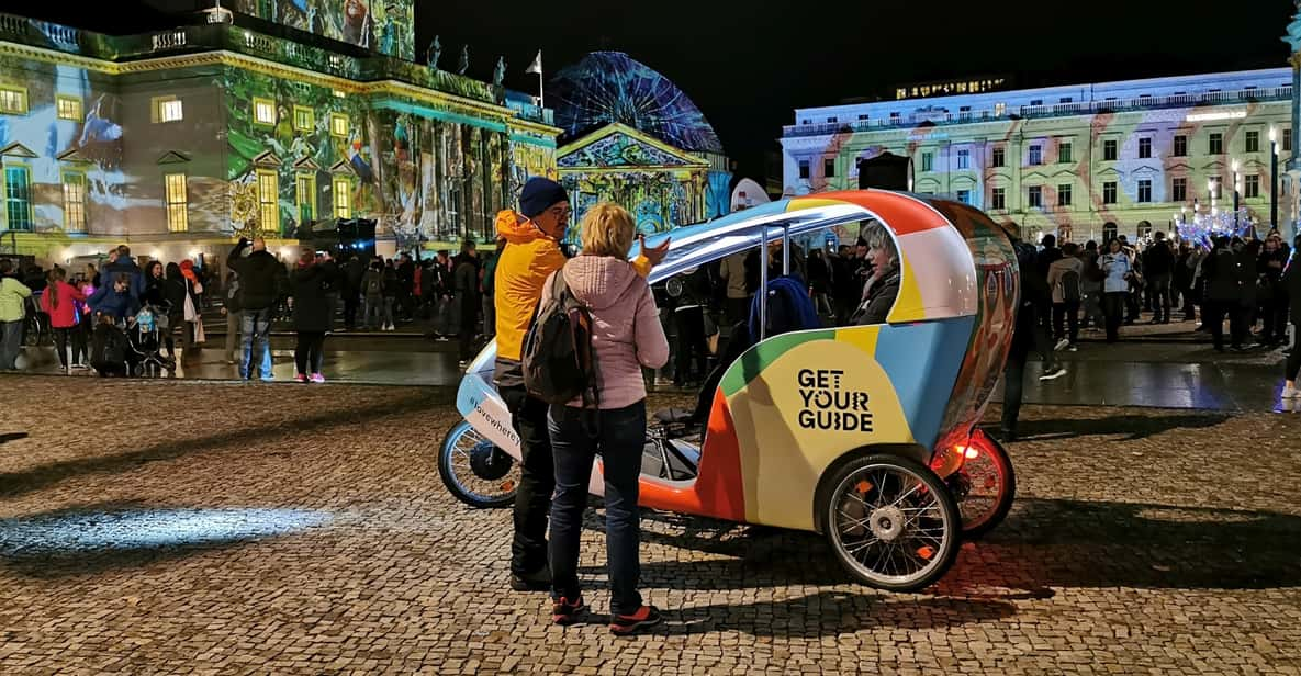 Berlin: Illuminated Berlin by Bike Taxi - Meeting Points and Duration