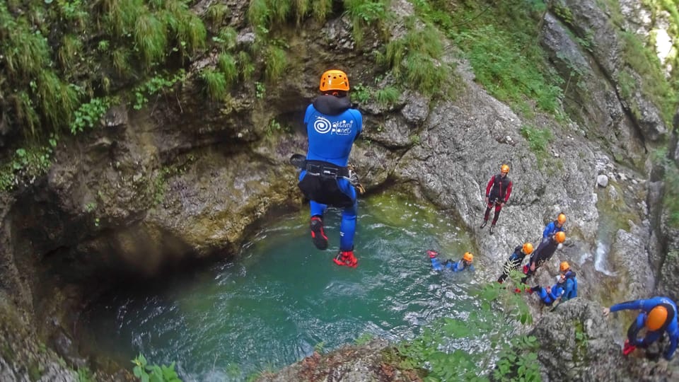 Bovec: Canyoning in the Natural Aqua Park SušEc - Guided Adventure and Safety