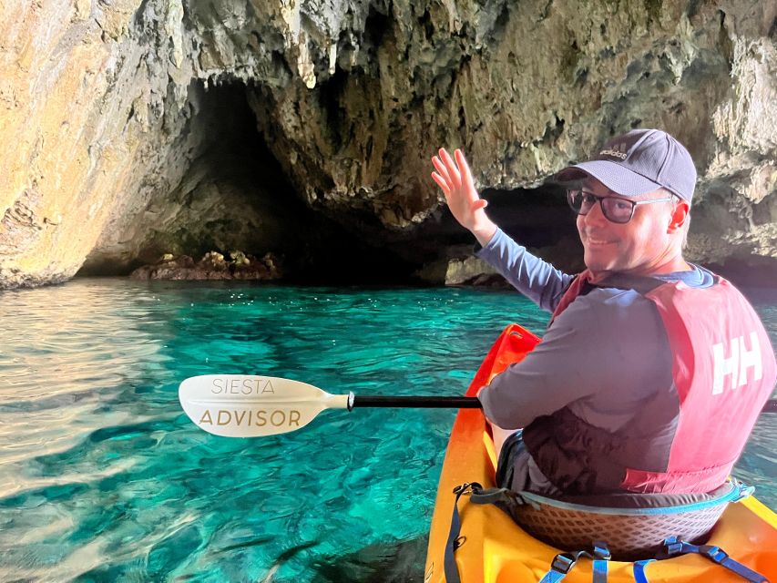 Cala Granadella: Cala En Caló Sea Cave Snorkel & Kayak Tour - Kayaking and Coastal Exploration